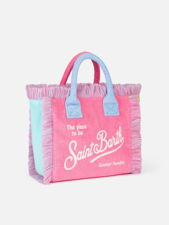 Mc2 Saint Barth Borsa A Mano Colette Sponge In Spugna Con Patch Multicolor