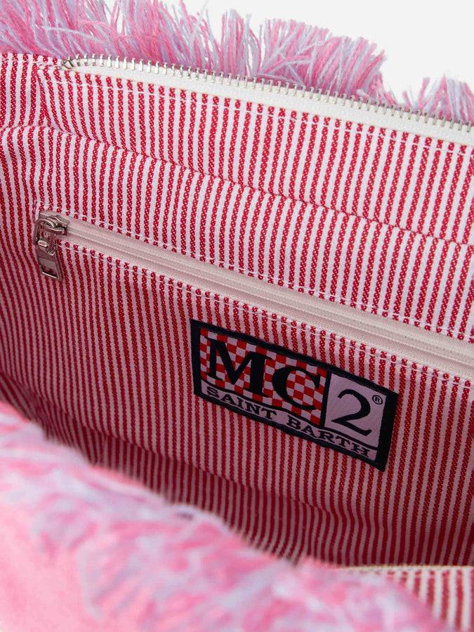 Mc2 Saint Barth Borsa A Mano Colette Sponge In Spugna Con Patch Multicolor