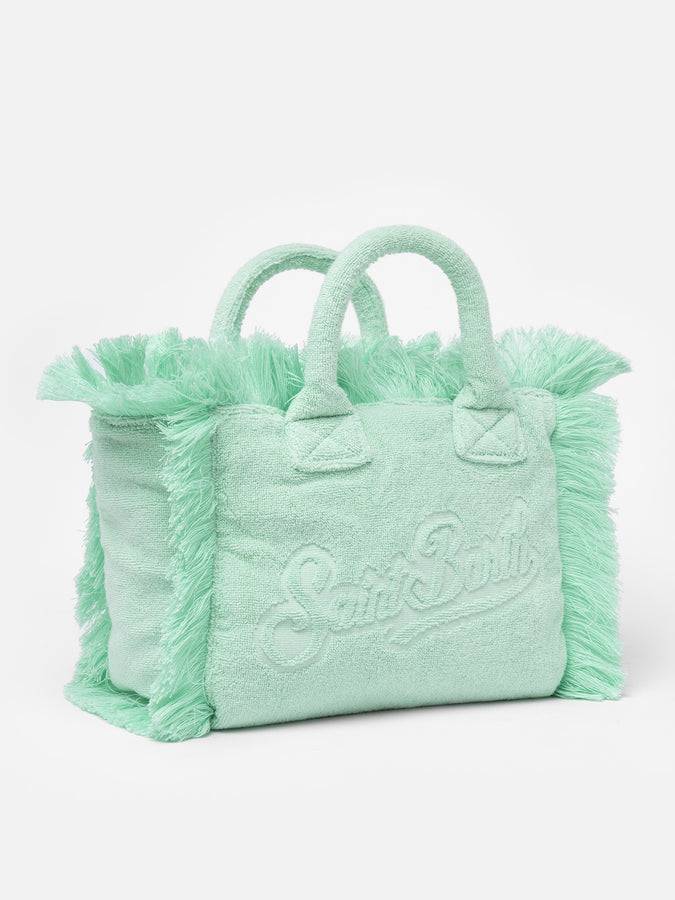 Mc2 Saint Barth Borsa A Mano Colette Terry Verde Salvia In Rilievo