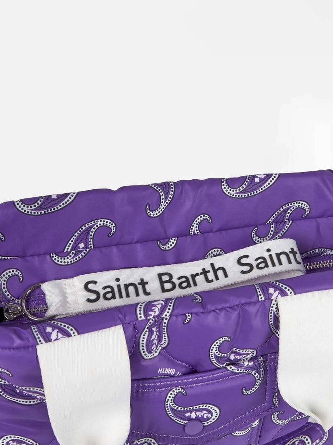 Mc2 Saint Barth Borsa A Mano Imbottita Con Stampa Paisley