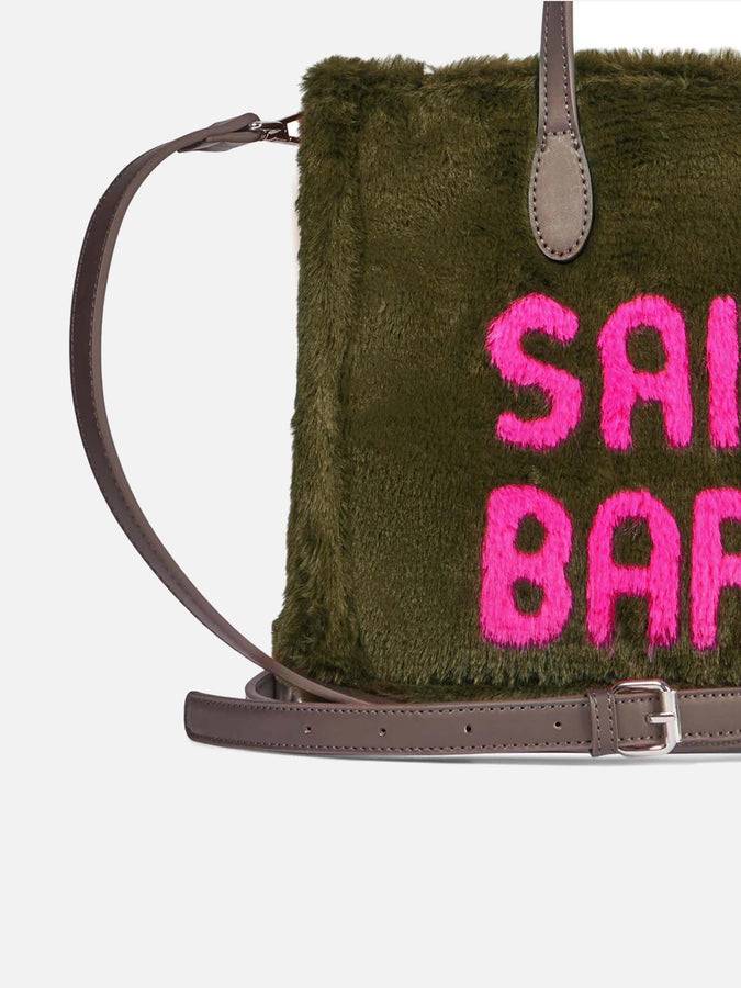 Mc2 Saint Barth Borsa A Mano In Ecopelliccia Verde Vivian