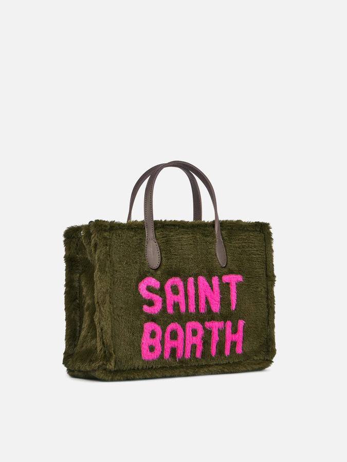 Mc2 Saint Barth Borsa A Mano In Ecopelliccia Verde Vivian