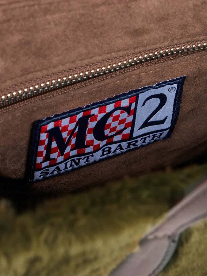 Mc2 Saint Barth Borsa A Mano In Ecopelliccia Verde Vivian