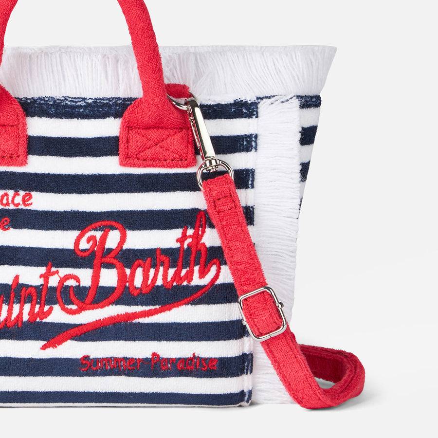 Mc2 Saint Barth Borsa A Mano Mini Vanity In Spugna A Righe