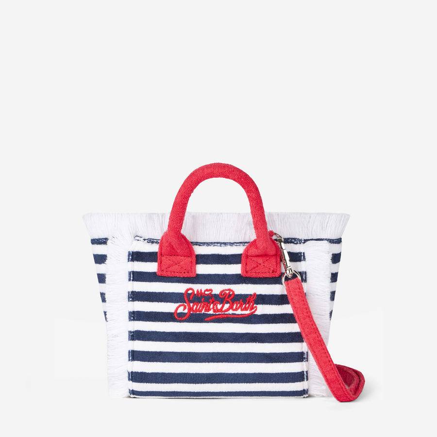 Mc2 Saint Barth Borsa A Mano Mini Vanity In Spugna A Righe