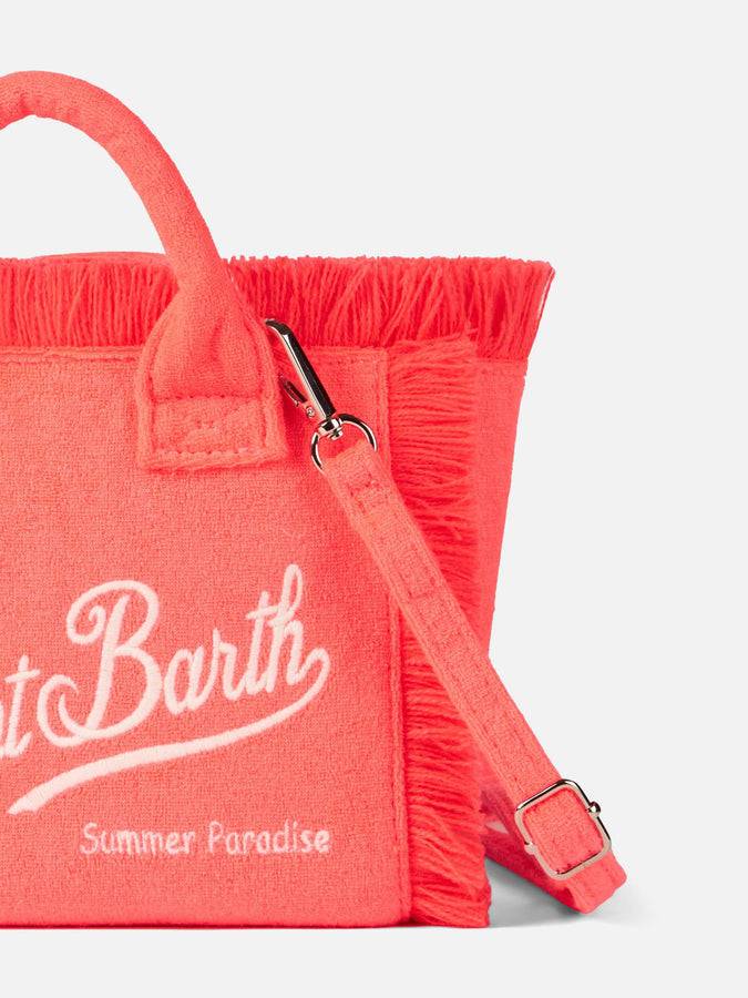Mc2 Saint Barth Borsa A Mano Mini Vanity In Spugna Rosa Fluo