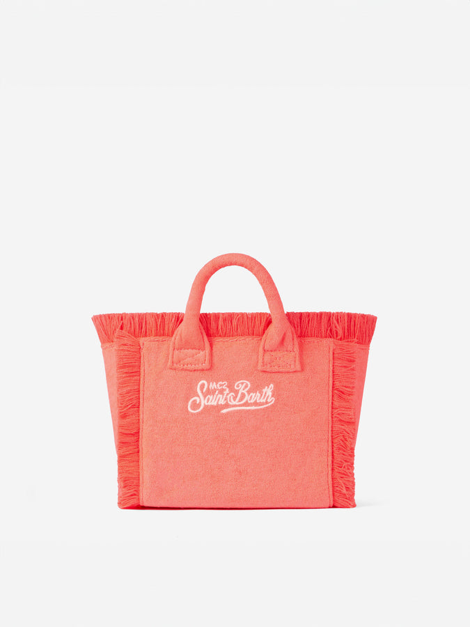 Mc2 Saint Barth Borsa A Mano Mini Vanity In Spugna Rosa Fluo