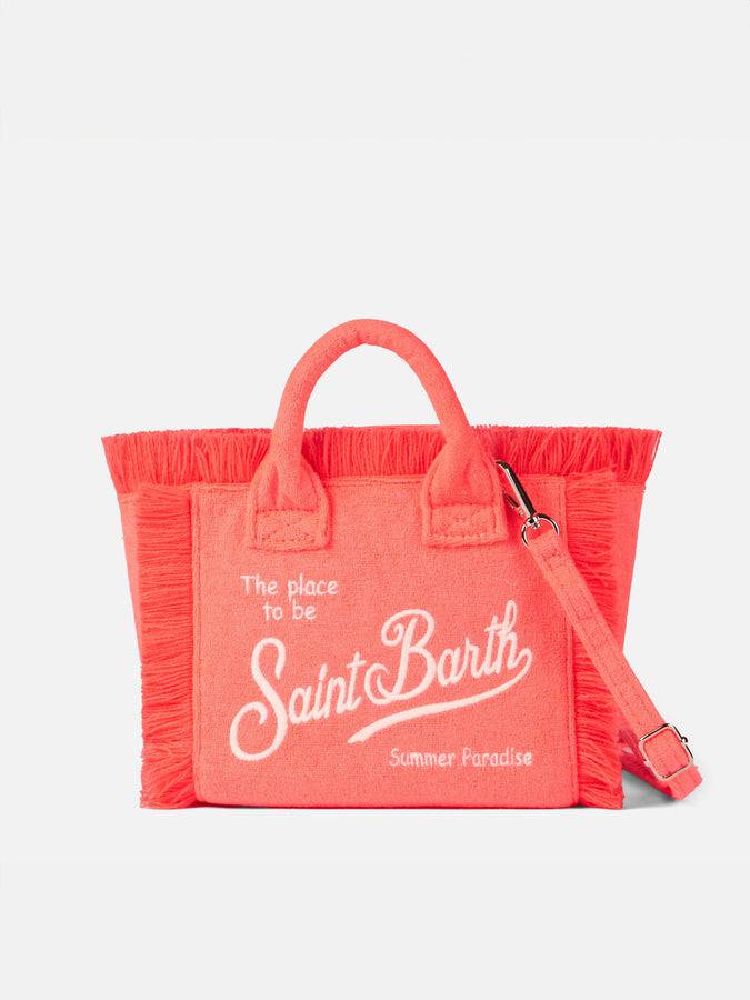 Mc2 Saint Barth Borsa A Mano Mini Vanity In Spugna Rosa Fluo