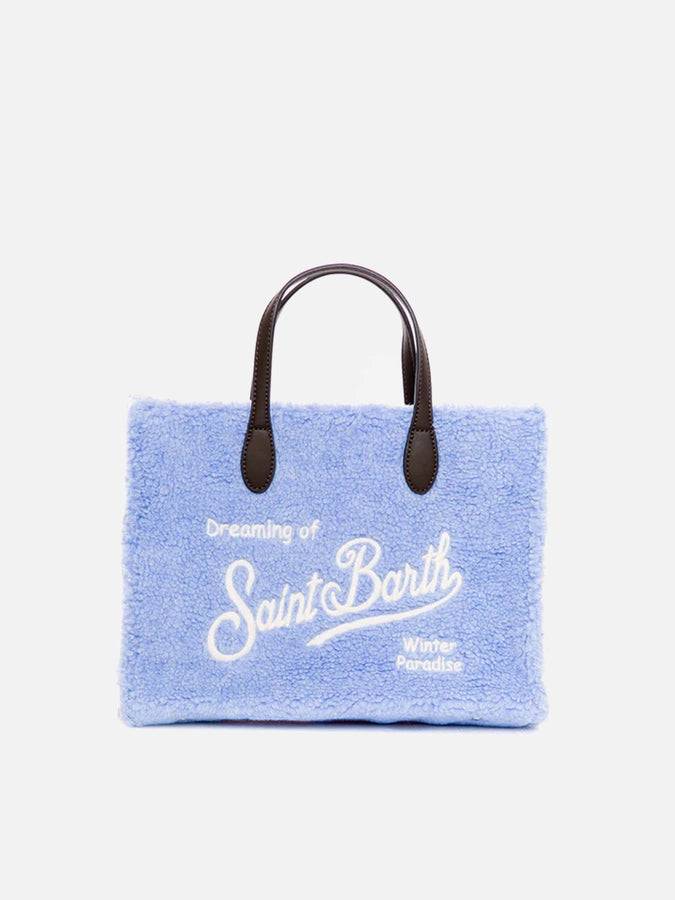 Mc2 Saint Barth Borsa A Mano Vivian In Tessuto Sherpa Multicolor