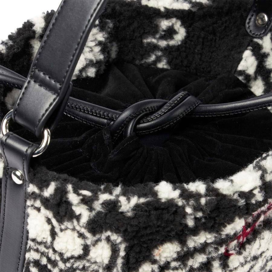 Mc2 Saint Barth Borsa A Secchiello In Sherpa Con Stampa Bandana