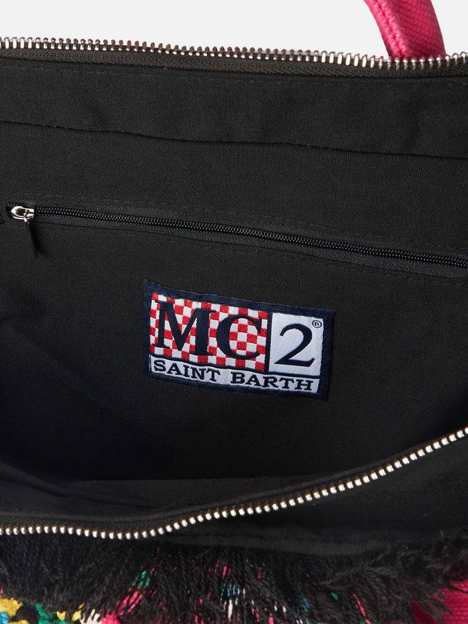 Mc2 Saint Barth Borsa A Spalla All'uncinetto Con Fantasia Multicolore