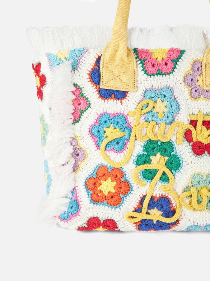Mc2 Saint Barth Borsa A Spalla All'uncinetto Con Fiore