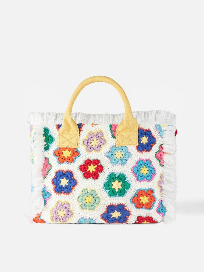 Mc2 Saint Barth Borsa A Spalla All'uncinetto Con Fiore