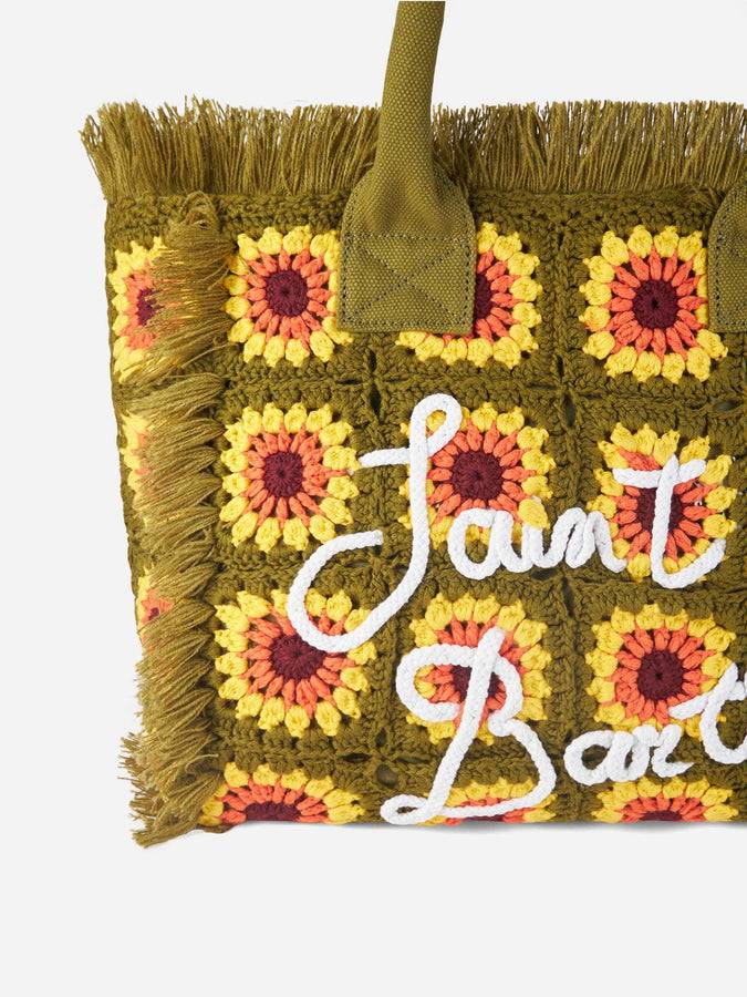 Mc2 Saint Barth Borsa A Spalla All'uncinetto Con Fiore