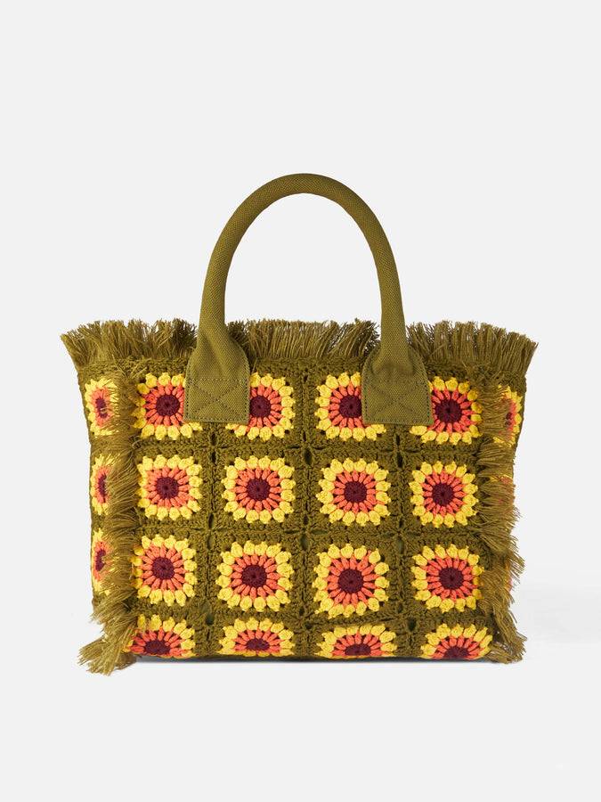 Mc2 Saint Barth Borsa A Spalla All'uncinetto Con Fiore