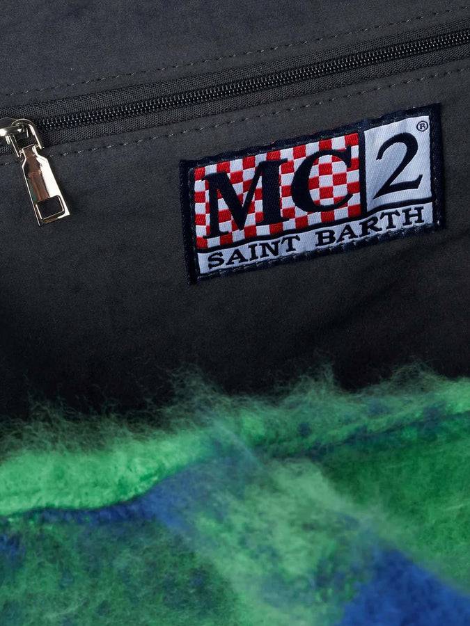 Mc2 Saint Barth Borsa A Spalla Coperta Vanity Con Check Verde E Blu
