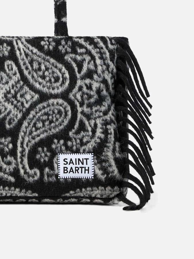 Mc2 Saint Barth Borsa A Spalla Coperta Vanity Con Stampa Bandana Nera
