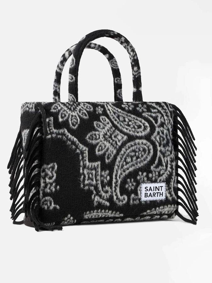 Mc2 Saint Barth Borsa A Spalla Coperta Vanity Con Stampa Bandana Nera