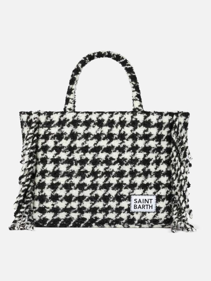 Mc2 Saint Barth Borsa a spalla coperta Vanity con stampa pied-de-poule