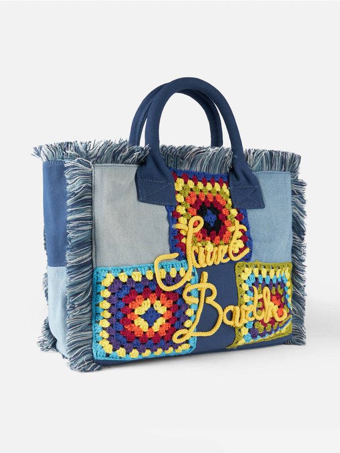 Mc2 Saint Barth Borsa A Spalla In Tela All'uncinetto