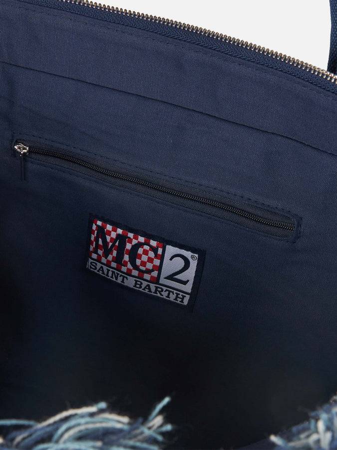 Mc2 Saint Barth Borsa A Spalla In Tela All'uncinetto