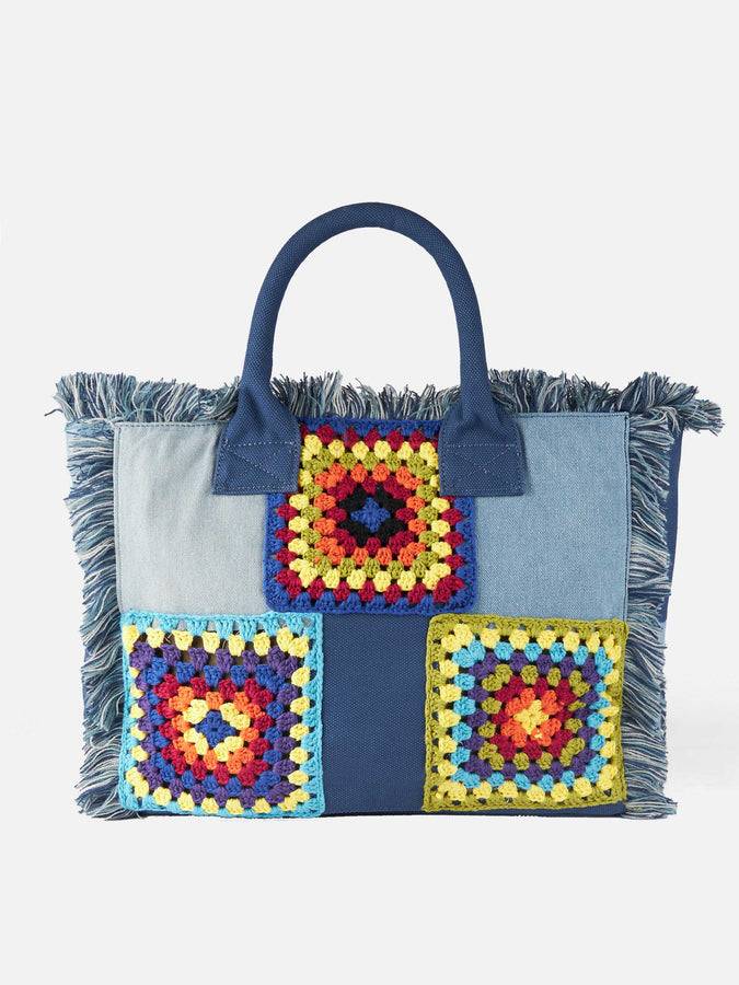 Mc2 Saint Barth Borsa A Spalla In Tela All'uncinetto