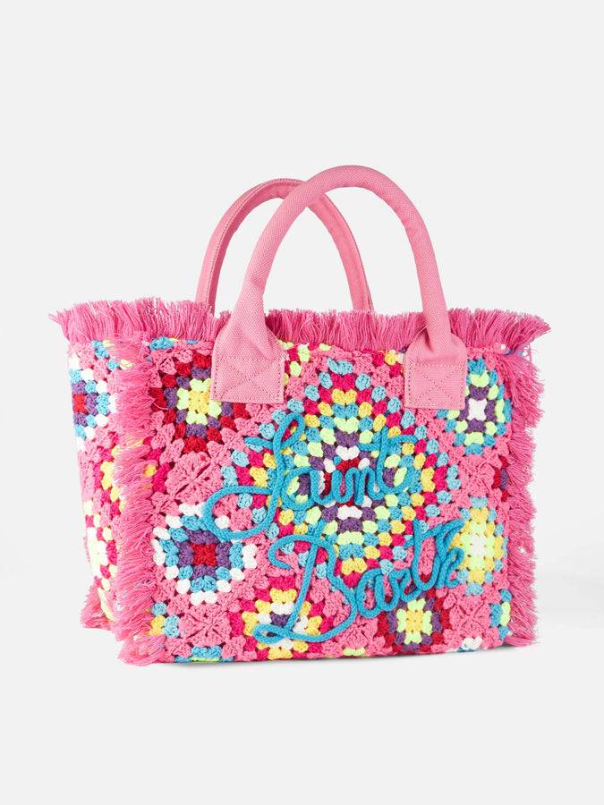 Mc2 Saint Barth Borsa A Spalla Vanity All'uncinetto Con Fantasia