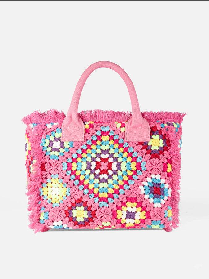 Mc2 Saint Barth Borsa A Spalla Vanity All'uncinetto Con Fantasia
