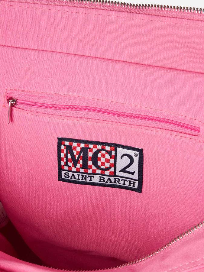 Mc2 Saint Barth Borsa A Spalla Vanity All'uncinetto Con Fantasia