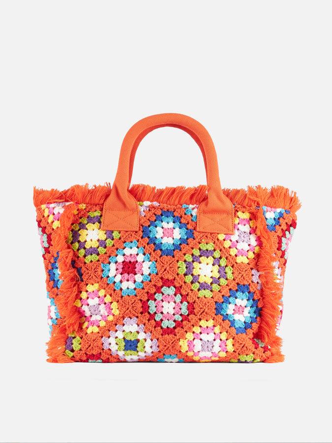 Mc2 Saint Barth Borsa A Spalla Vanity All'uncinetto Con Fantasia