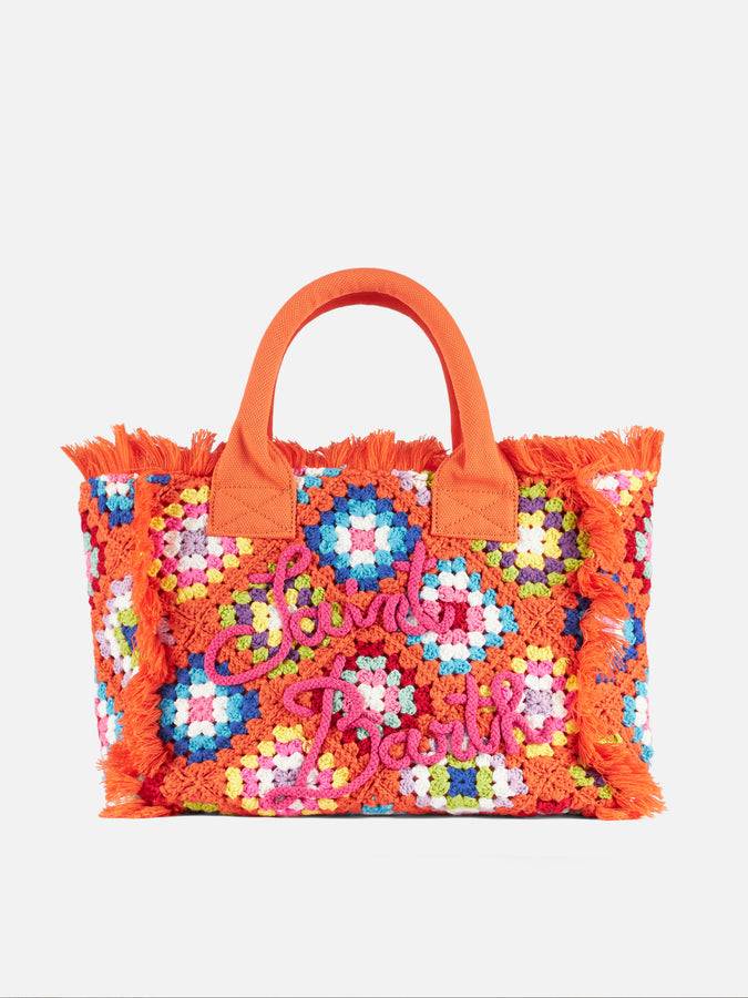 Mc2 Saint Barth Borsa a spalla Vanity all'uncinetto con fantasia