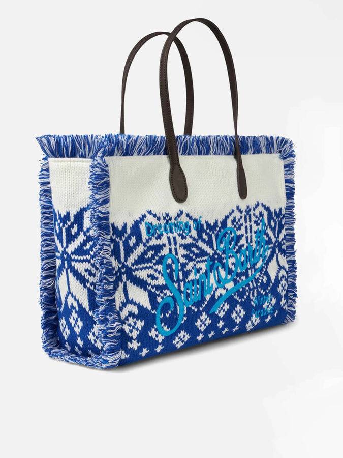 Mc2 Saint Barth Borsa A Spalla Vanity Con Fantasia Nordica