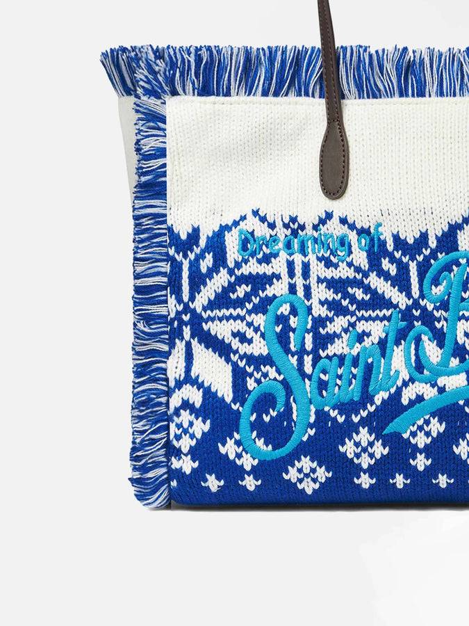 Mc2 Saint Barth Borsa A Spalla Vanity Con Fantasia Nordica