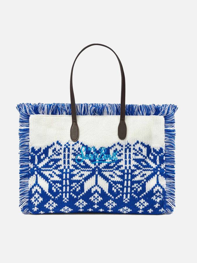 Mc2 Saint Barth Borsa A Spalla Vanity Con Fantasia Nordica