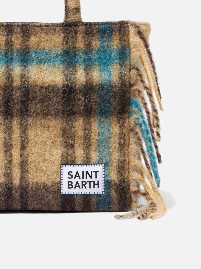 Mc2 Saint Barth Borsa A Spalla Vanity Con Stampa Tartan E Frange