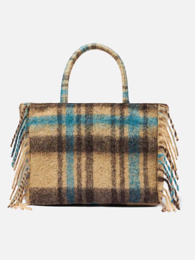 Mc2 Saint Barth Borsa A Spalla Vanity Con Stampa Tartan E Frange