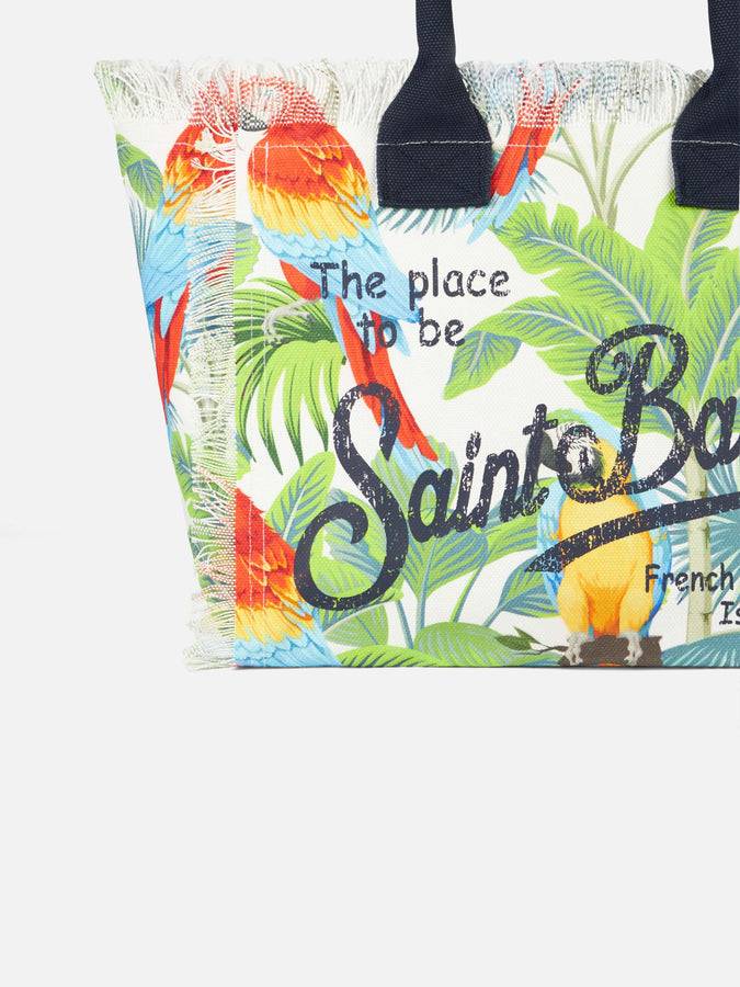 Mc2 Saint Barth Borsa A Spalla Vanity Con Stampa Tropicale