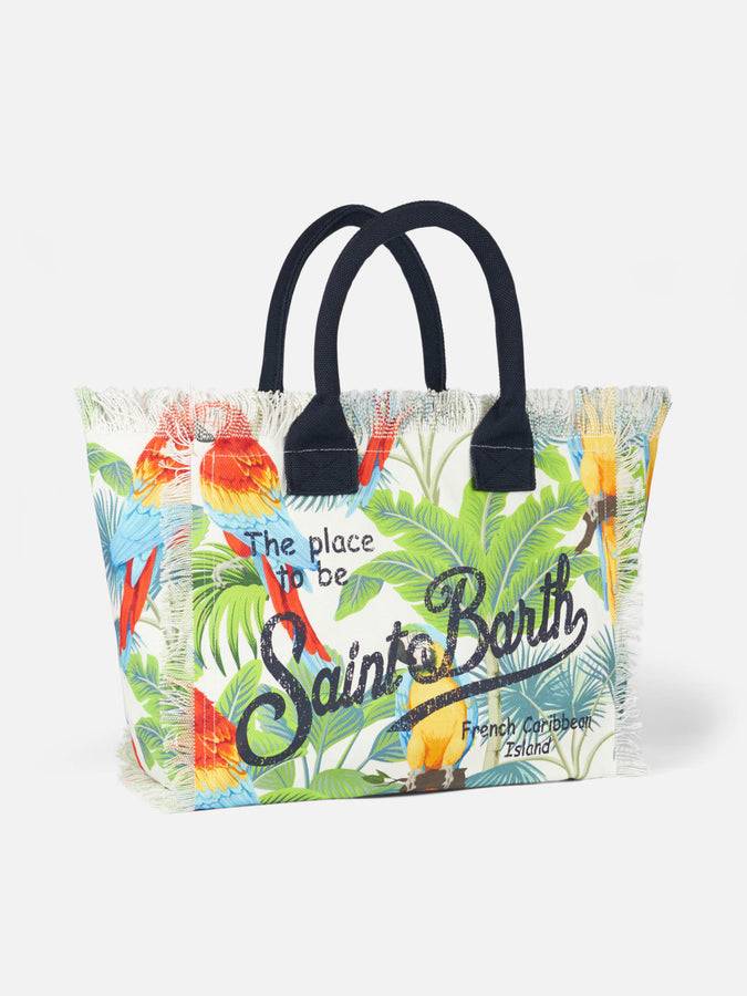 Mc2 Saint Barth Borsa A Spalla Vanity Con Stampa Tropicale