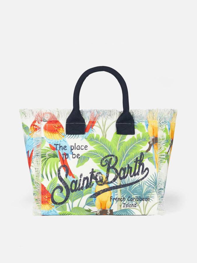 Mc2 Saint Barth Borsa A Spalla Vanity Con Stampa Tropicale
