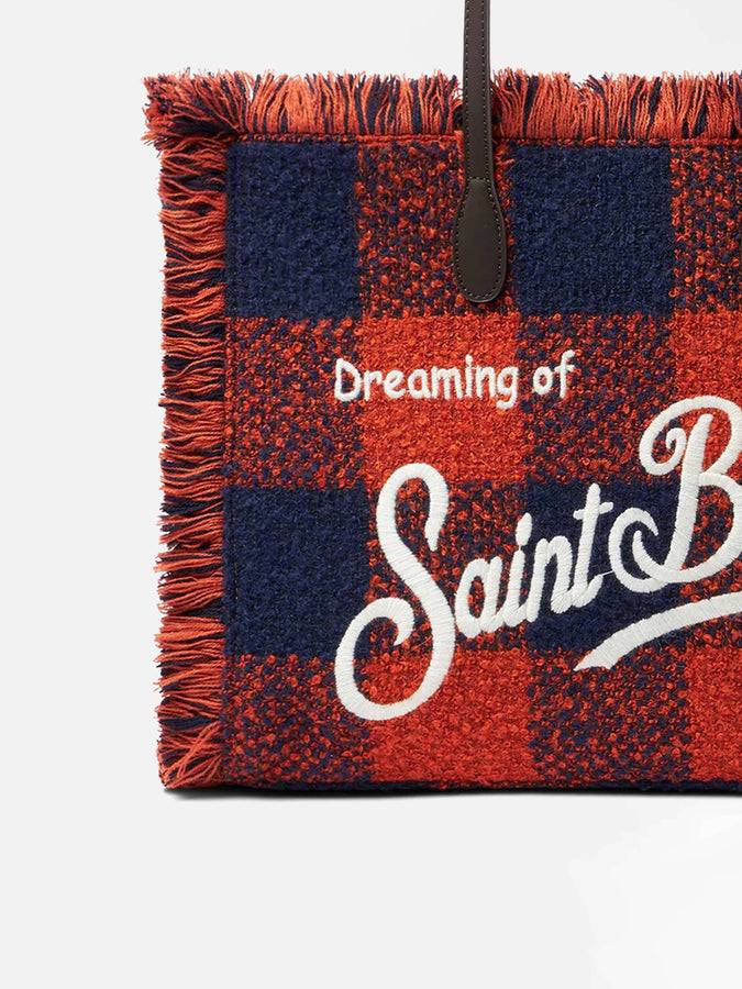 Mc2 Saint Barth Borsa A Spalla Vanity Con Stampa Vichy