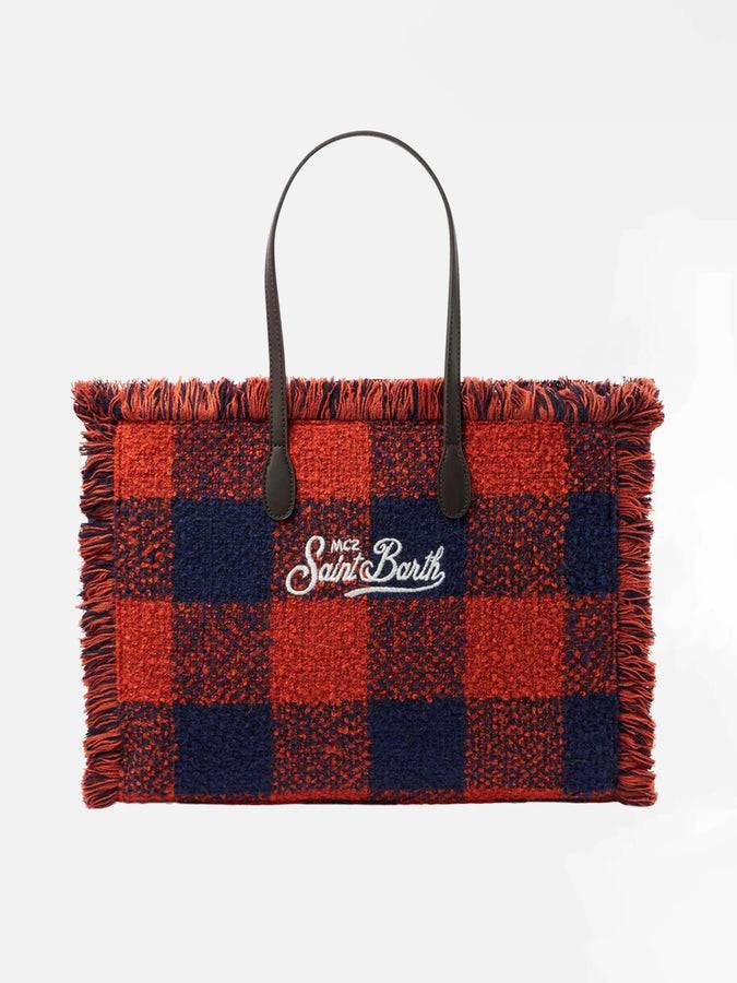 Mc2 Saint Barth Borsa A Spalla Vanity Con Stampa Vichy