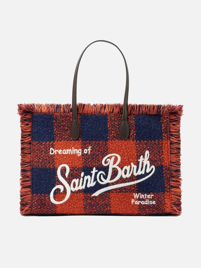 Mc2 Saint Barth Borsa a spalla Vanity con stampa vichy
