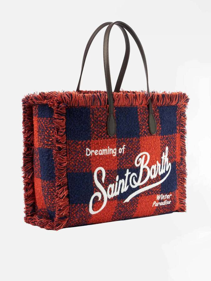 Mc2 Saint Barth Borsa A Spalla Vanity Con Stampa Vichy