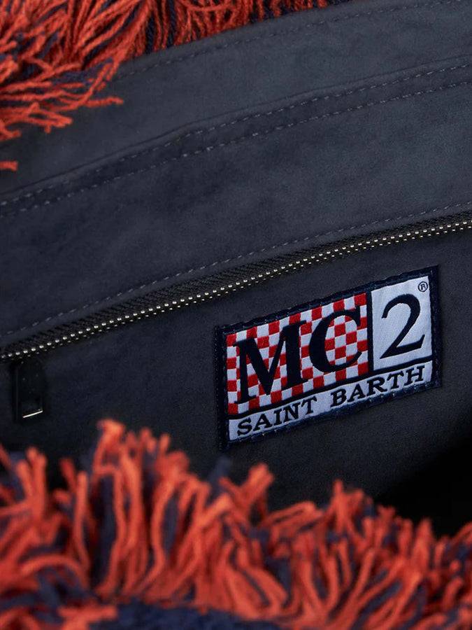 Mc2 Saint Barth Borsa A Spalla Vanity Con Stampa Vichy