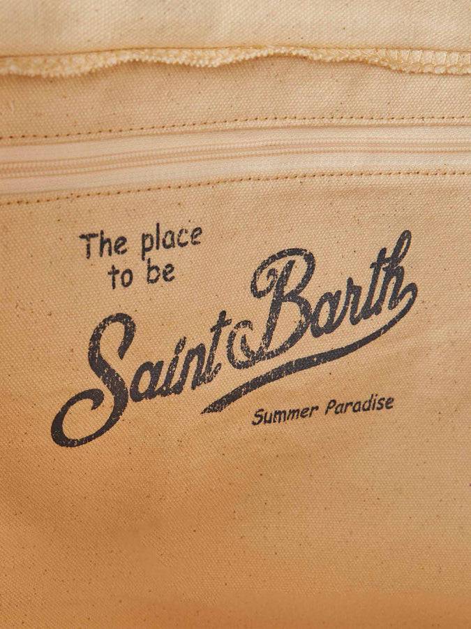 Mc2 Saint Barth Borsa A Spalla Vanity In Canvas Bianco Con Stampa Angeli Fiorucci | FIORUCCI SPECIAL EDITION