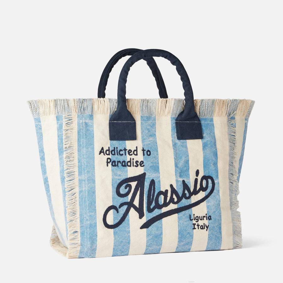 Mc2 Saint Barth Borsa A Spalla Vanity In Canvas Con Stampa Alassio