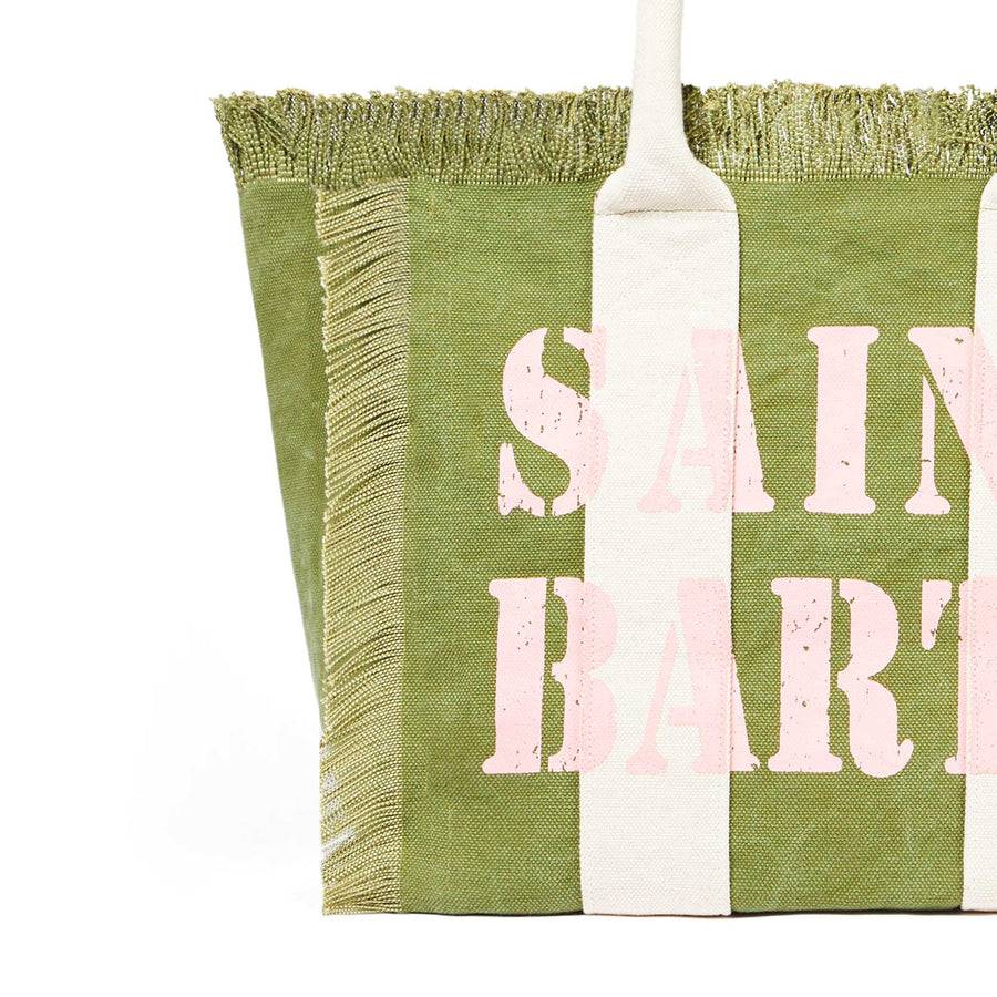 Mc2 Saint Barth Borsa A Spalla Vanity In Canvas Con Stampa Logo