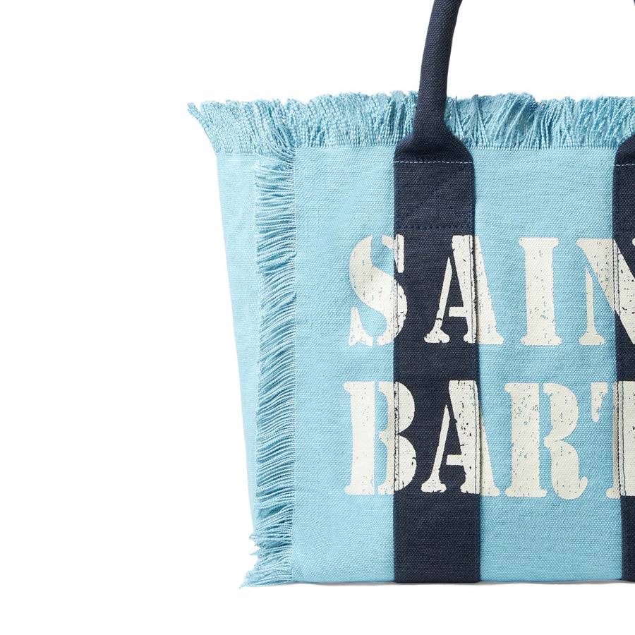Mc2 Saint Barth Borsa A Spalla Vanity In Canvas Con Stampa Logo