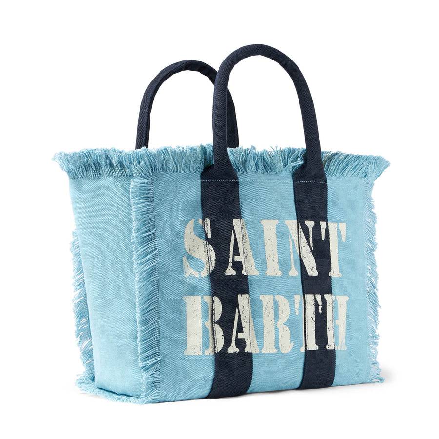 Mc2 Saint Barth Borsa A Spalla Vanity In Canvas Con Stampa Logo