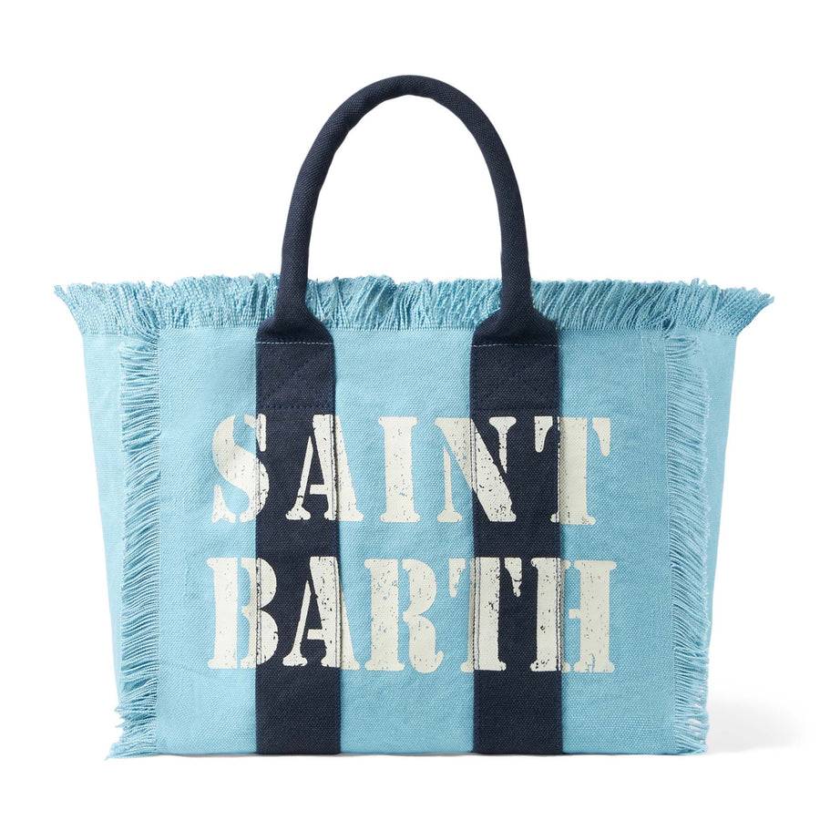 Mc2 Saint Barth Borsa A Spalla Vanity In Canvas Con Stampa Logo